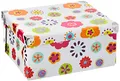 Produktbild: Zeller 17852 Aufbewahrungsbox, Kids, Pappe, ca. 31 x 26 x 14 cm, Blumen - Mehrfarbig