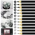Produktbild: OWLKELA 12 Stüch Bleistifte Set, 2H H F HB B 2B 3B 4B 5B 6B 7B 8B, Skizzierstifte, Professionelle Bleistift, Graphitstifte - Künstlerischen Kreationen, Zeichnungen, Skizzieren
