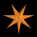 Produktbild: Sterntaler Dekostern | Weihnachtsstern Papier | Samt | Faltstern | Orange | 75cm | Innen | Glühbirne | Netzstecker