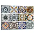 Produktbild: Glasschneidebrett Herdabdeckplatte Ceranfeld Universal 52x40 cm Mosaik