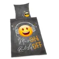 Produktbild: Herding Emot!x Bettwäsche-Set, Wendemotiv, Kopfkissenbezug 80 x 80 cm, Bettbezug 155 x 220 cm mit leichtläufigem Reißverschluss, Baumwolle/Renforcé, Übergröße