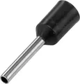 Produktbild: TRU COMPONENTS 1091287 Aderendhülse 1.5mm² Teilisoliert Schwarz 100St.