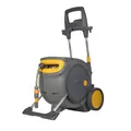 Produktbild: Hozelock Pro Wagen | Auto Reel Mobile | Inkl.: 35 m Gartenschlauch, 3‑in‑1 Düse, Anschluss-Set, Fittings | Hybridsystem | Automatisches Aufrollen & Schichtführung | Überlegene Mobilität