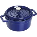 Produktbild: Staub La Cocotte Cocotte 20 cm, rund, Dunkelblau, Gusseisen