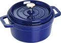 Produktbild: STAUB Cocotte, Gusseisen Bräter, Alle Herdarten inkl Induktion, Rund, 20 cm, 2,25 L, Dunkel-Blau