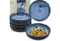 Produktbild: SÄNGER Teller Set Aruba, (6 St), Pastaschalen Set, Steingut, schwarz, Handmade, VALUE COLLECTION