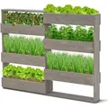 Produktbild: Coemo Vertikalbeet, Grau, Holz, 18x93x110 cm, CE, Gartenzubehör, Hochbeete