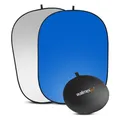 Produktbild: Walimex pro 2in1 Falthintergrund grau/blau 150x200