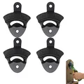 Produktbild: KAYLRE 4 PCS Flaschenöffner Wand, Flaschenöffner für Die Wand, für Innen Außen, Gusseisen