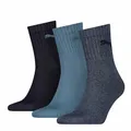 Produktbild: PUMA 9 Paar Socken Short Crew Sportsocken Tennis Socken Gr. 35-49 Unisex, Farbe:460 denim blue, Socken & Strümpfe:39-42