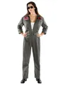 Produktbild: Maskworld Kostüm Original Top Gun Kostüm - Overall für Fasching, Lizenziertes Original-Kostüm zum 80er Kult-Film 'Top Gun'
