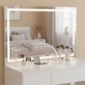 Produktbild: Bellamio Livny Schminkspiegel mit Beleuchtung – Schminktisch Spiegel mit LED-Strip – großer Spiegel mit 3 Lichtfarben dimmbar mit Touch-Sensor – Kosmetikspiegel inkl. Wandmontage – 110×70 cm