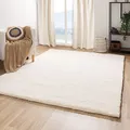 Produktbild: Berber Teppich Natur aus 100% Schurwolle Rabat 15/15 Simple Wollweiss in 27 Größen, Größe: 140x200 cm