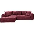 Produktbild: Mid.you Ecksofa, Bordeaux, Textil, seitenverkehrt montierbar, L-Form, Ottomane links, 319x194 cm, Wohnzimmer, Sofas & Couches, Wohnlandschaften, Ecksofas