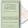 Produktbild: Interluxe Duftmelt Wachsmelt Cypress & Pine angenehm duftend Waxmelt 100% pflanzlich Duftwachswürfel für Duftlampe Wachs mit Duftöl Indoor Melts Duftwachs für Aromalampe