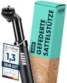 Produktbild: AARON Spring Federsattelstütze mit 31,6mm Durchmesser | Gefederte Aluminium Sattelstütze mit 350mm Länge | Fahrrad Sattelstütze gefedert für E-Bike, MTB, Trekking Citybike u.v.m. Schwarz