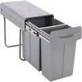 Produktbild: SVITA EMCombo30 Einbaumülleimer 30L 10L+20L 2 Fächer mit Deckel Mülltrennsystem