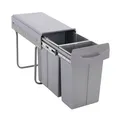 Produktbild: Einbaumülleimer 30L (10L+20L) 2 Fächer Deckel Mülltrennsystem SVITA EMCombo30