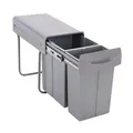 Produktbild: B-Ware SVITA EMCombo30 Einbaumülleimer 30L 2 Fächer mit Deckel Mülltrennsystem