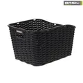 Produktbild: Basil Weave WP Fahrradkorb Gepäckträgerkorb hinten Kunststoff Schwarz