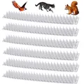 Produktbild: DHER Vogelabwehr Schutz Spikes Vogel 6 StüCk Durchsichtige Kunststoff-Anti-Katzendorn-VogelschutznäGel FüR Den Innen- Und AußEnbereich Anti-Klettertauben-EichhöRnchen-NäGel FüR DäCher, Balkone, ZäUne