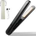 Produktbild: Mini Haarglätter, Mini Glätteisen, Lockenstab Mini, 2-In-1 Kabelloses G