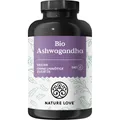 Produktbild: NATURE LOVE® Bio Ashwagandha - 240 Kapseln - 1950mg/Tagesdosis - Hochwertiges indisches Ashwagandha