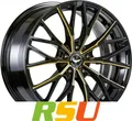 Produktbild: 4x Barracuda Project 3.0 black gloss flashgold 8.5x18