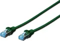 Produktbild: Patchkabel DIGITUS RJ45 SF/UTP Cat5e 1.00m grün Hebelsch