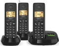Produktbild: Gigaset PURE 100 AM Trio schwarz Schnurlostelefon mit AB Int.Ware (L36852-H3125-R111)