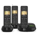 Produktbild: Gigaset PURE 100 AM Trio Schnurlostelefon-Set schwarz