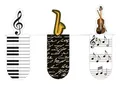 Produktbild: moses. 31122 Magnetlesezeichen Musik 3er Set, magnetisches Lesezeichen, charmant illustriert
