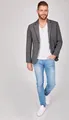 Produktbild: SteffenKlein Herren Sweat-Sakko Centered 1355-L, 1355-M, 1355-S, 1355-XL, 1355-XXL, 5559-L, 5559-M, 5559-S, 5559-XL, 5559-XXL, 1355-XS 1314 grau M
