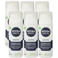 Produktbild: Nivea Men Sensitive 6 x 50 ml Rasierschaum Shaving Foam für empfindliche Haut Se