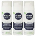 Produktbild: Nivea Men Sensitive 3 x 50 ml Rasierschaum Shaving Foam für empfindliche Haut Se