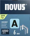 Produktbild: Novus Tools 042-0761 Feindrahtklammern Typ 53 5000 St. Abmessungen (L x B) 6mm x 11.3mm
