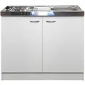 Produktbild: Flex-Well Classic Miniküche Wito 100 cm mit Pantryauflage Weiß