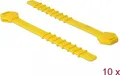 Produktbild: Delock Silikon-Kabelbinder wiederverwendbar 10 Stück gelb (18830)