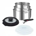 Produktbild: TEFAL INGENIO EMOTION TOPFSET 10-TEILIG, TÖPFE, GLASDECKELN, DECKELN, GRIFF, OVP