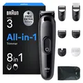 Produktbild: Braun Multigroom Series 3 AIO3545 Trimmer 8-in-1 Barttrimmer Groomingset Schwarz