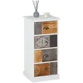 Produktbild: CARO-Möbel Kommode, Weiß, Holz, Paulownia, Vintage, 40x84x37 cm, Wohnzimmer, Kommoden & Sideboards, Kommoden