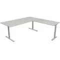 Produktbild: Kerkmann Form 2 Eckschreibtisch Hellgrau T-Fuß 1.800 (B) x 1.800 (T) x 820 (H) mm