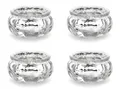 Produktbild: Teelichtgläser 6x3cm Kerzenhalter Windlicht Kerzenglas 4er Set Hochzeit Weihn...