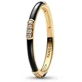 Produktbild: Pandora Fingerring DamenSchwarze Emaille und e Goldfarben goldfarben 52/16,6