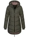 Produktbild: Sublevel Damen Winter Jacke Mantel Parka Steppjacke Steppmantel Wintermantel, Farbe:Olive, Größe:L (40)
