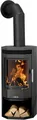 Produktbild: JUSTUS Kaminofen Usedom 5 Stahl, 5,0 kW, Holzfach, prismatische Scheibe