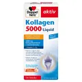 Produktbild: Doppelherz Nahrungsergänzungsmittel: Kollagen 5000 Flüssig für Haut und Gelenke - 14 Ampullen für 14 Tage