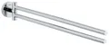 Produktbild: GROHE Wandhaken mit schwenkbarem Arm für Dübel, Silber, 2 Haken, 449x61 mm