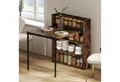 Produktbild: HOMCOM Klapptisch mit Regal (Esszimmertisch, 1-St., Küchentisch), für Esszimmer, Küche, Rustikal-Braun
