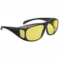 Produktbild: WEDO Überzieh-Nachtsicht schwarz Polarized gelb getönt incl. Brillenhülle